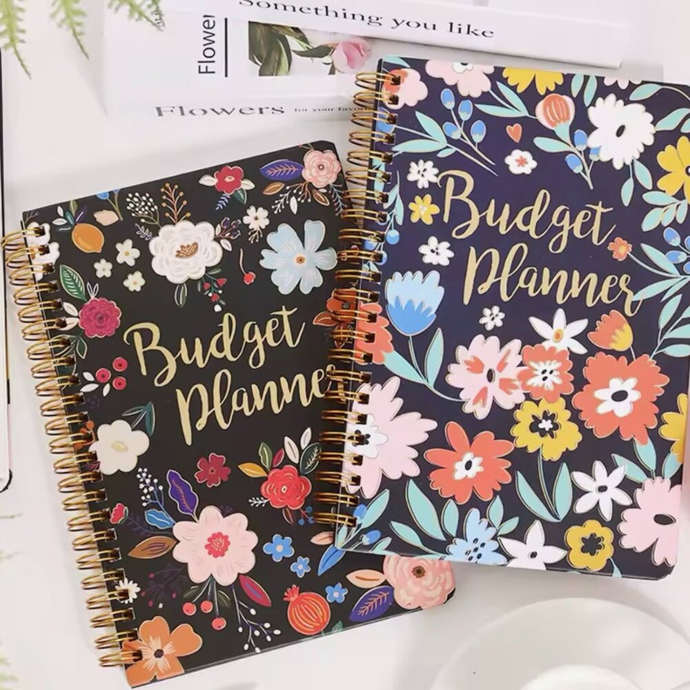 Vintage Flower Budget Planner: A5 Undated Financial Organizer with Expense Track